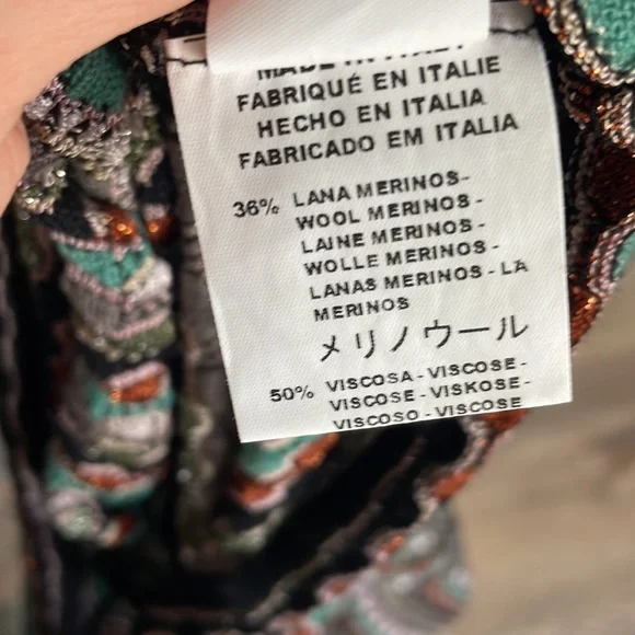 Vintage jewl tone Missoni Sweater - Picture 7 of 8